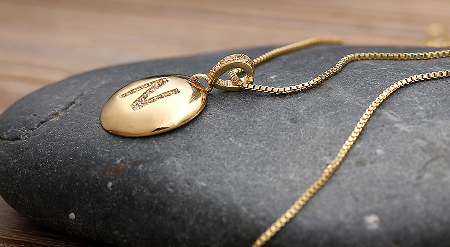 1998 Store | Colar Gota Brilhante de A-Z | Colares